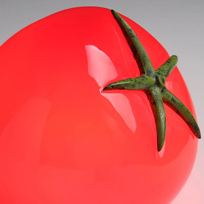 Red Resin Tomato Lamp 