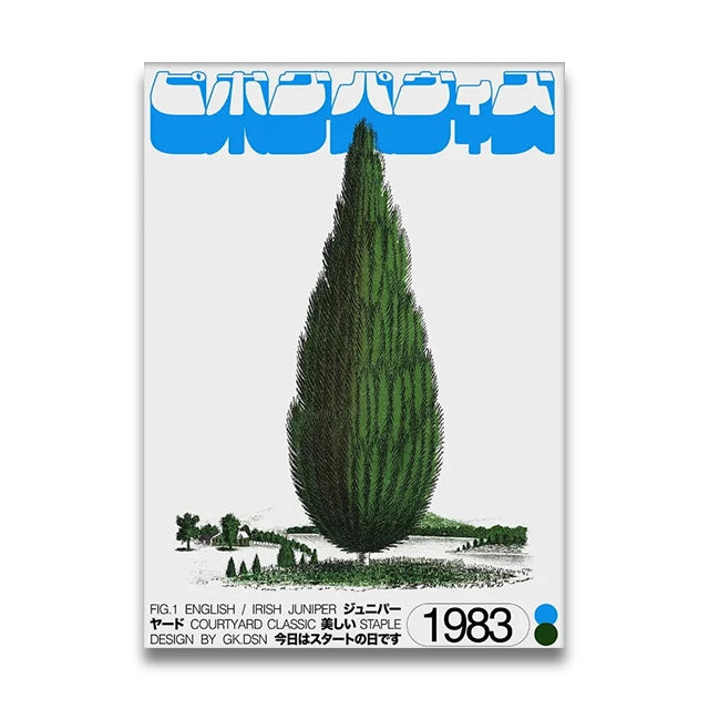 Japanese Plant Prints Canvas