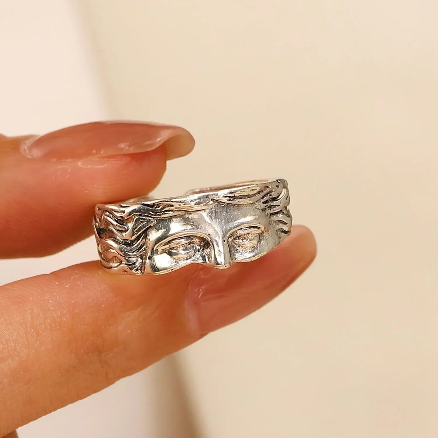 Roman Face Rings