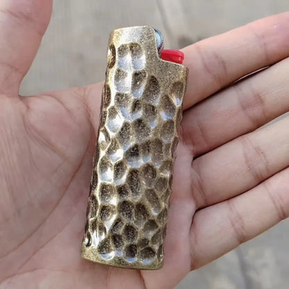 Dented Metal Lighter Sleeve