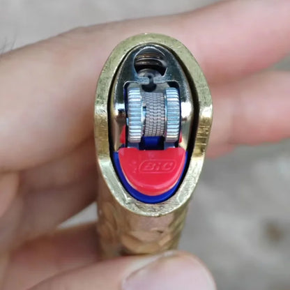 Dented Metal Light Sleeve