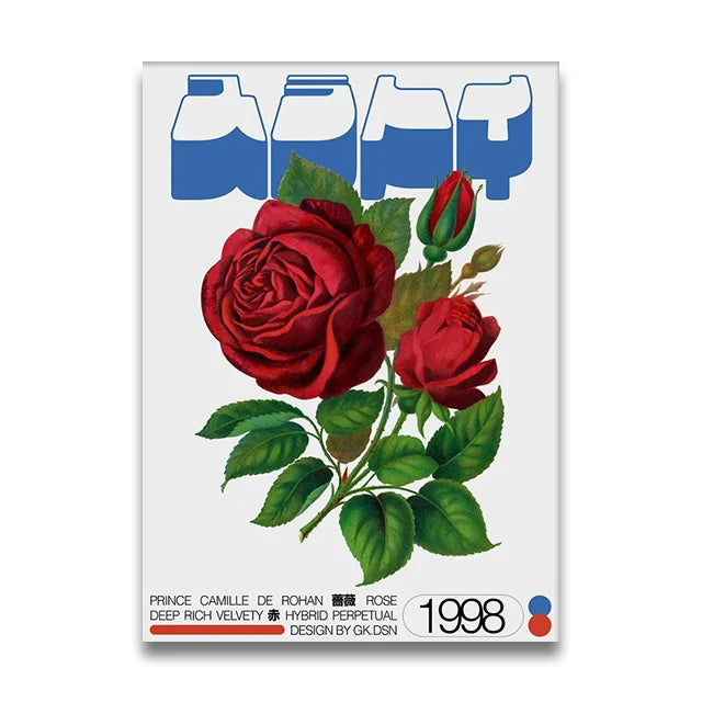 Japanese Plant Prints Canvas