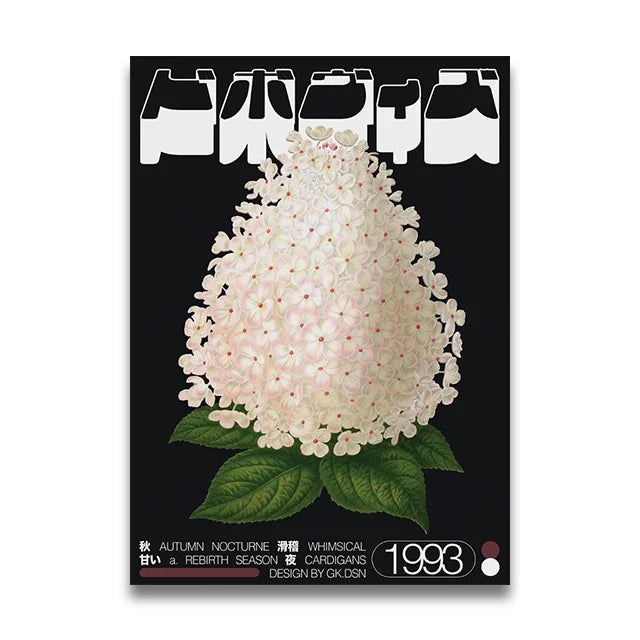 Japanese Plant Prints Canvas