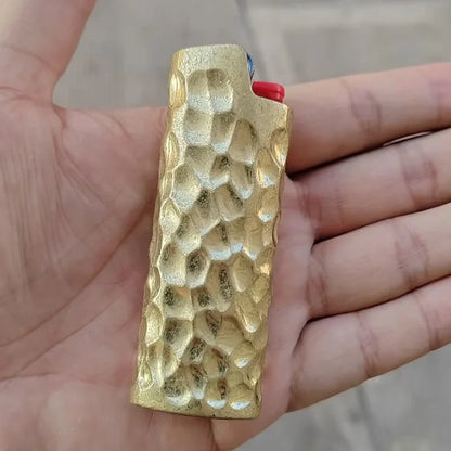 Dented Metal Lighter Sleeve